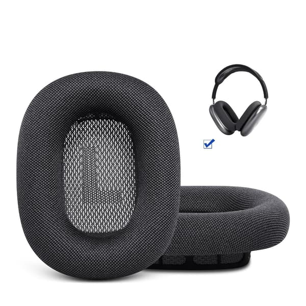 AirPods Max Black Mesh Silicone Headphones Cover A pair