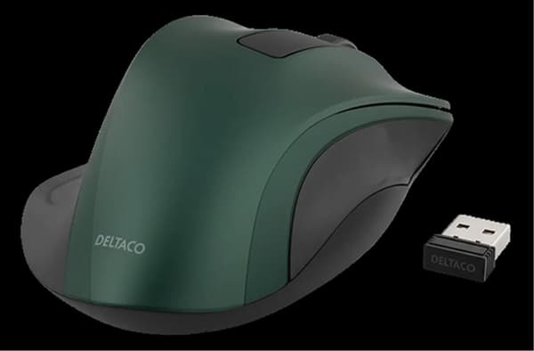 Bargain corner Deltaco Wireless Ergonomic Mouse - Green