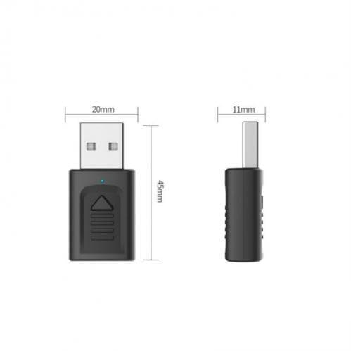 Bluetooth Mottagare & Sändare för Bil/Hifi/Dator etc. - USB/AUX Svart