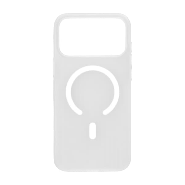 Corrugated Mobile Case for iPhone 17 Pro Max - Frosted White