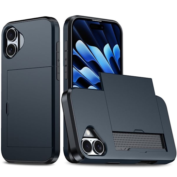 iPhone 17 Case with card slot - Dark Blue