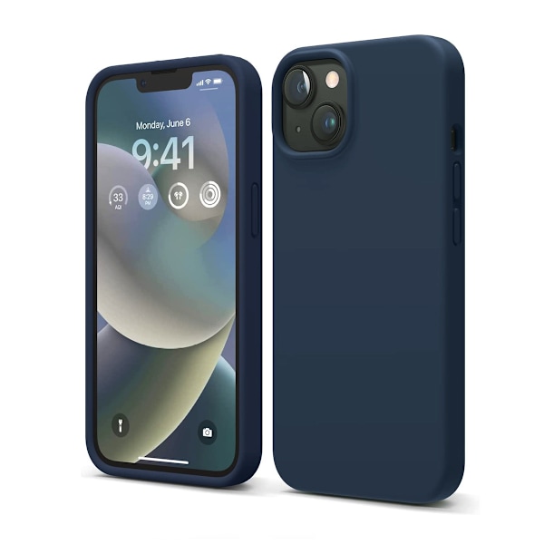 iPhone 14 Silikonskal - Mörkblå