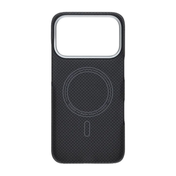 Kevlar Woven Magnetic Case - iPhone 17 Pro Black Plain Weave