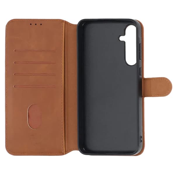 Samsung Galaxy A15 Wallet Case Magnet Rvelon - Brown