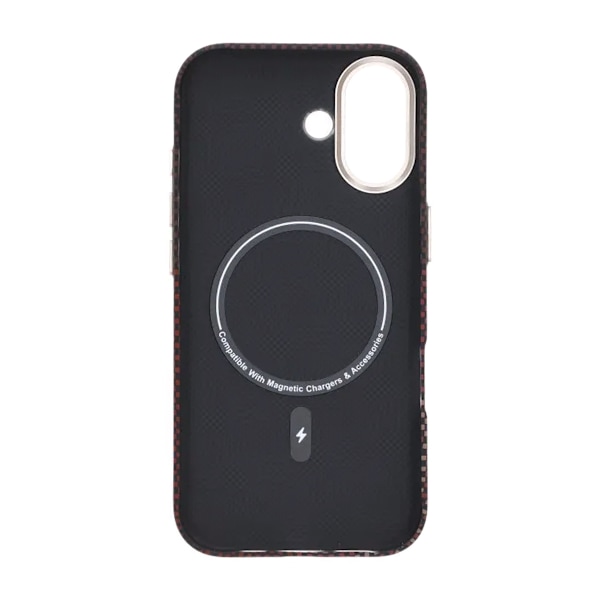 Gilded Magnetic Case For iPhone 17 Grid Red