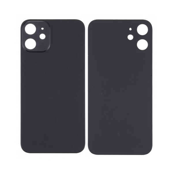 iPhone 12 Back Cover (No Logo) - Black
