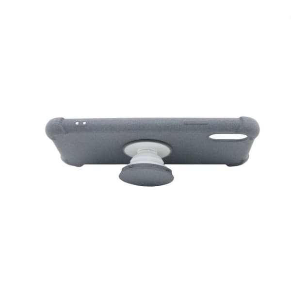 iPhone X/XS Skal Med Kickstand Stativ TPU - Grå Svart