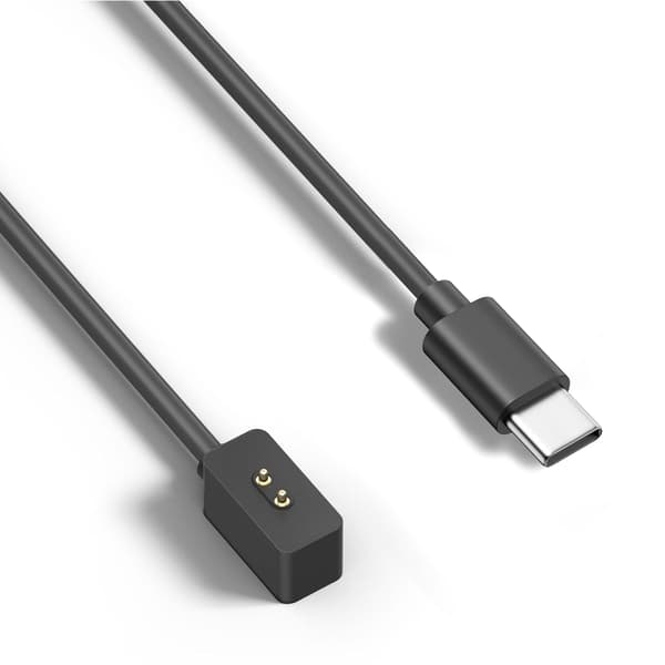 Charging cable USB-C for Xiaomi Band 8 and Pro and Active - Black 2-Pin