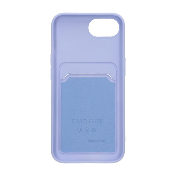 Silicone Case with Card Holder iPhone 16e - Purple
