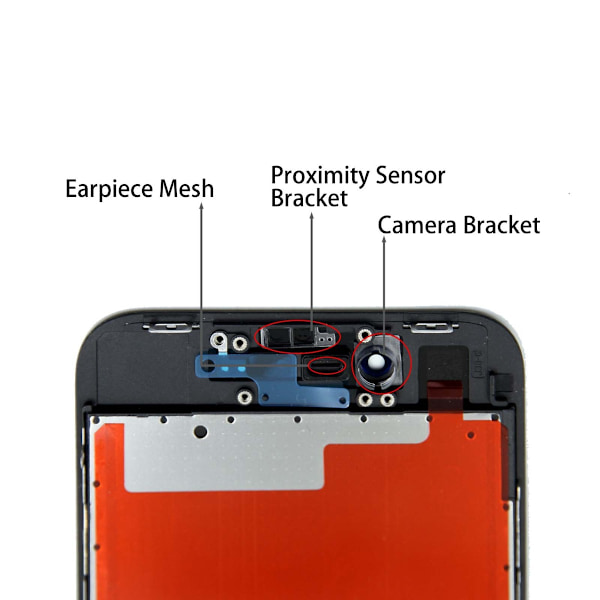 iPhone 8/SE 2020 In-Cell LCD Skärm - Svart
