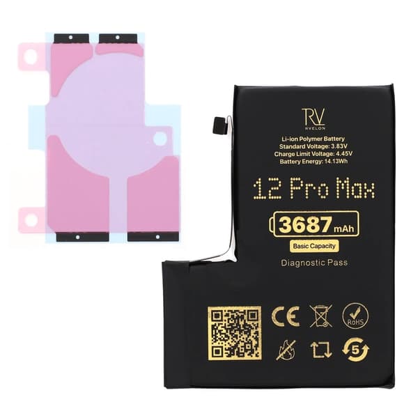 RV Battery iPhone 12 Pro Max 3687mAh Diagnostic Pass Original