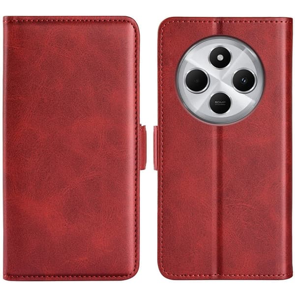 Xiaomi Redmi 14C / 14R / POCO C75 Wallet cover - Red