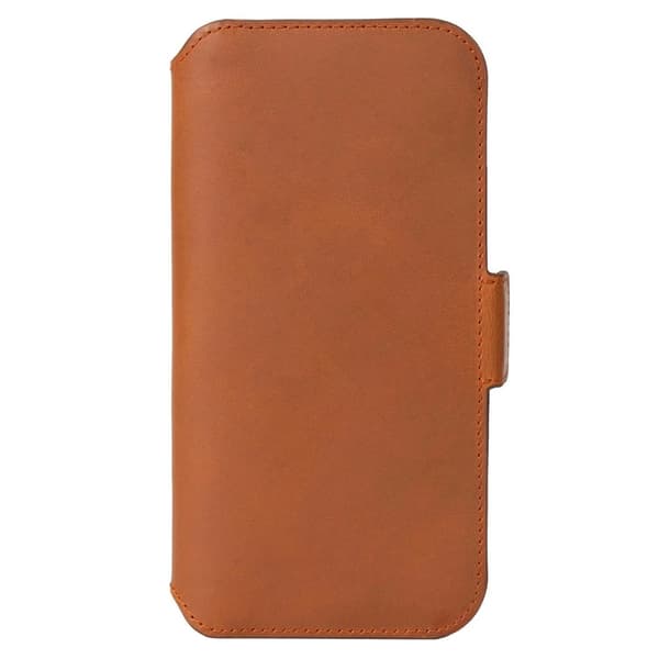 Krusell Leather PhoneWallet for Samsung Galaxy S22 Plus 5G - Cognac