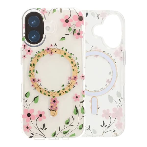 Blommigt Transparent Skal med MagSafe - iPhone 17