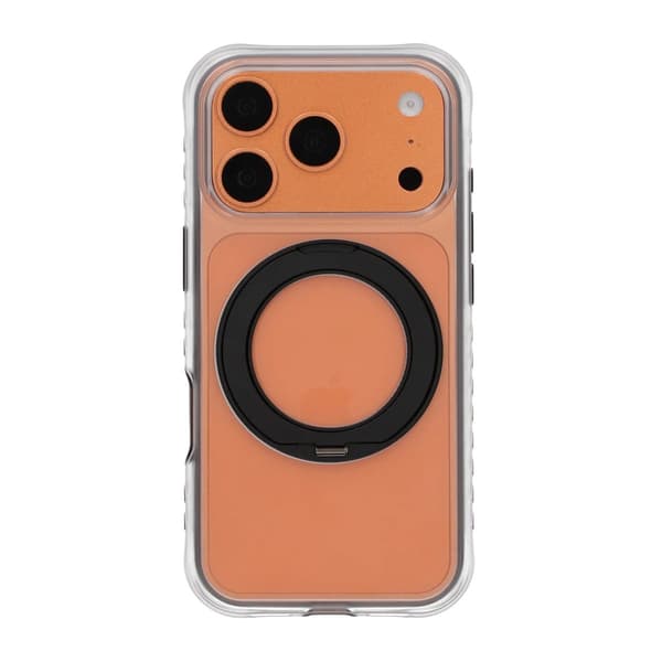 Armor Matte Frosted Magnetic Case with 360° Rotatable Kickstand - iPhone 17 Pro/18 Pro Black
