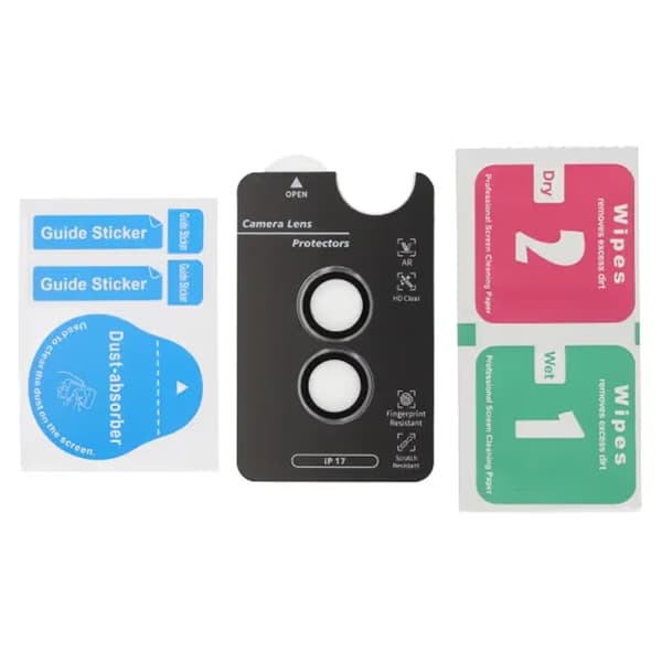 Tempered Glass Camera Protector for iPhone 17 - Blue