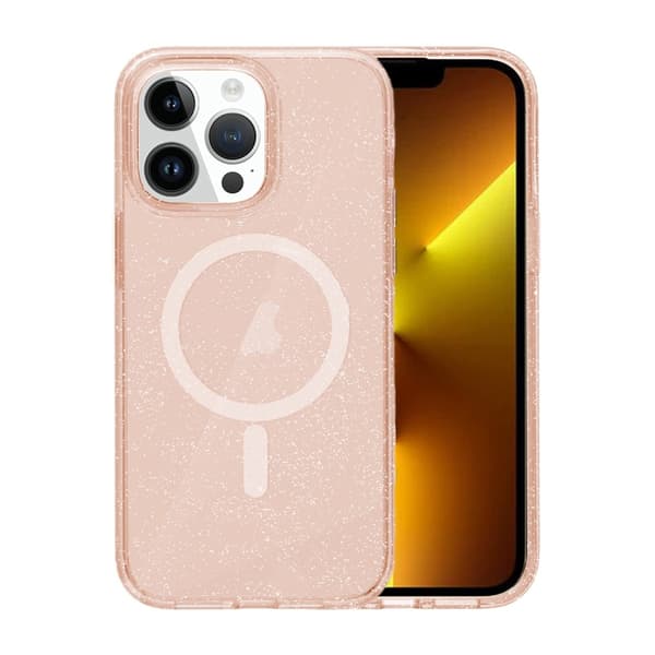 iPhone 13 Pro Max Mobilskal Glitter Magsafe - Guld