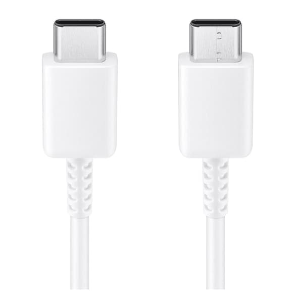 Original Samsung USB-C till USB-C kabel 3A - 1,8M - Vit Svart