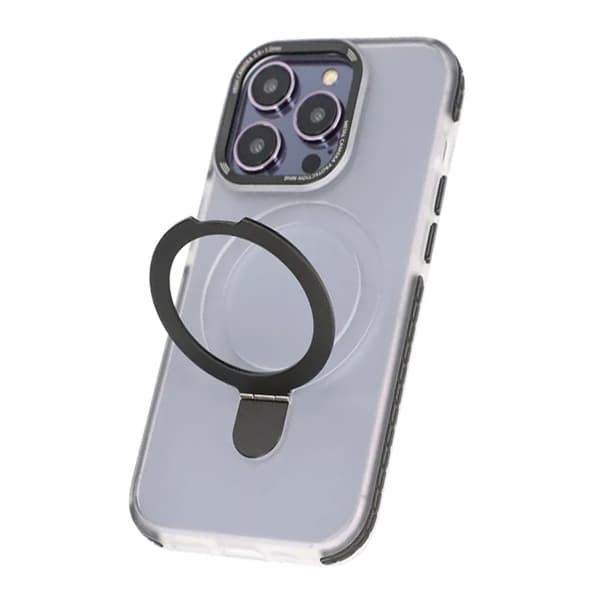 iPhone 15 Pro Mobilskal med Magsafe och Stativ - Svart