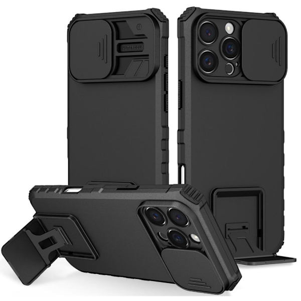 iPhone 16 Pro Max Case with camera protection - Black