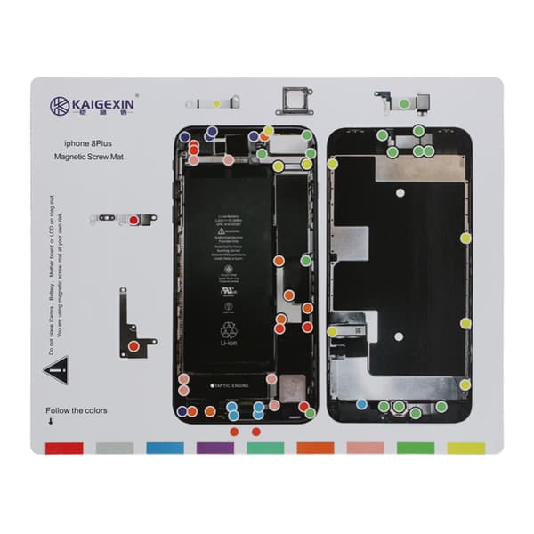 Magnetic screw mat for iPhone 8 Plus