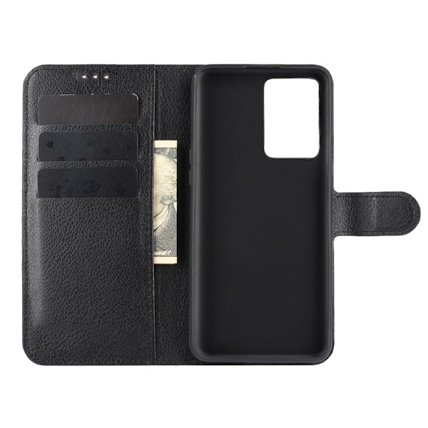 Oneplus Nord 2T Plånboksfodral med Stativ - Svart