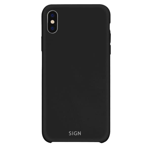 SiGN Liquid Silicone Case för iPhone XS Max - Svart