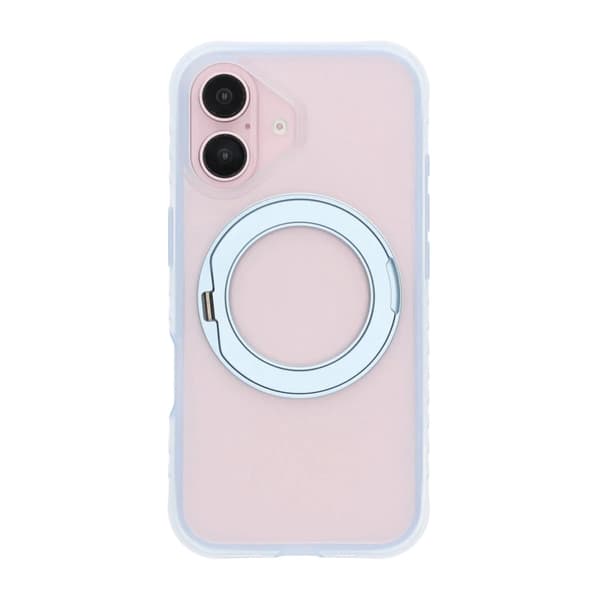 Armor Matte Frosted Magnetic Case with 360° Rotatable Kickstand - iPhone 16 Blue