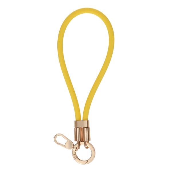 Liquid Silicone Short Wrist Phone Strap-Yellow