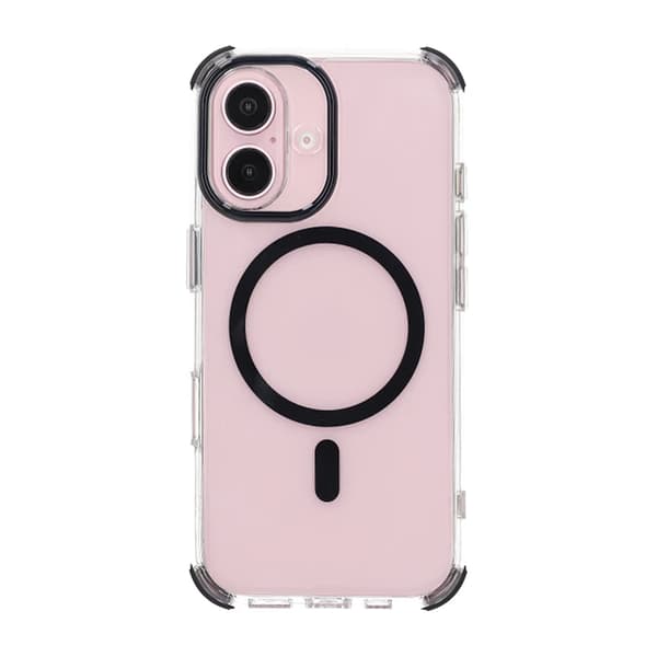 iPhone 16 Rvelon Mobile Case Magnet with Edge Protection - Black