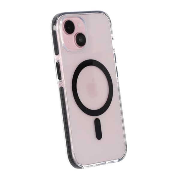iPhone 15 Mobile Case Magnet Double Protection - Black