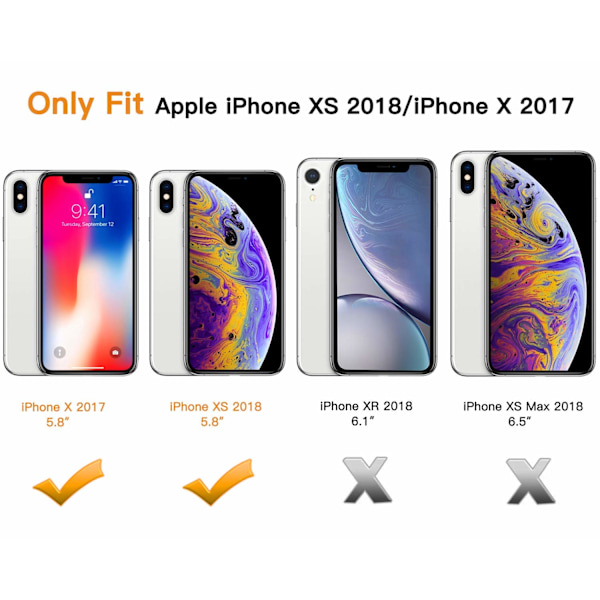 Stöttåligt Mobilskal iPhone X/XS - Transparent