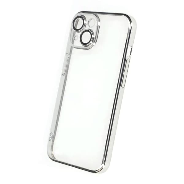 Luxury Electroplated Glitter Phone Case For iPhone 15 Sliver