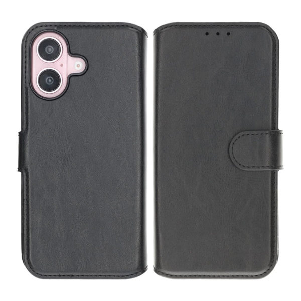 iPhone 16 Wallet Case Magnet Rvelon - Black