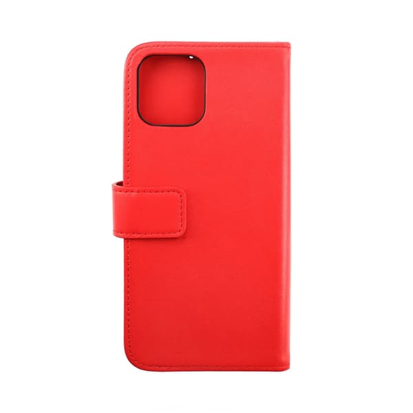 iPhone 14 Plånboksfodral Läder Rvelon - Röd
