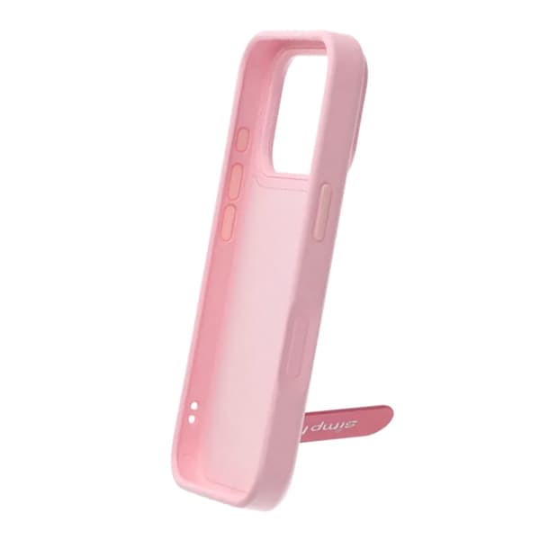 Skal med utfällbart roterande stativ för iPhone 17 Pro Max - Rosa