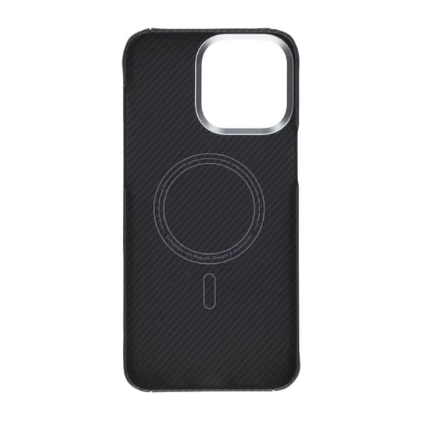 Kevlar Woven Magnetic Case - iPhone 15 Pro Max Black Fine Weave