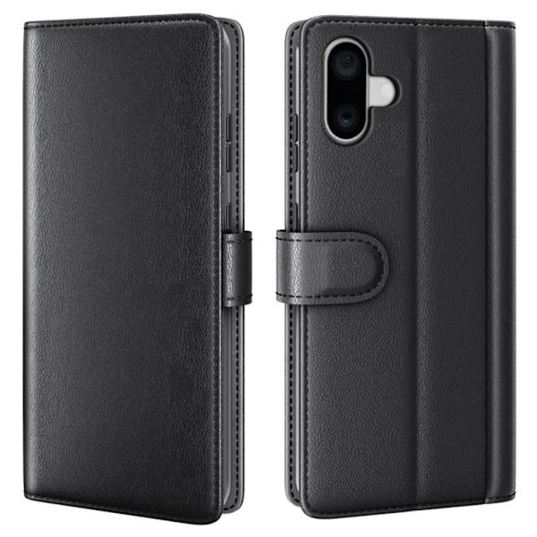 iPhone 16 Case in genuine leather - Black