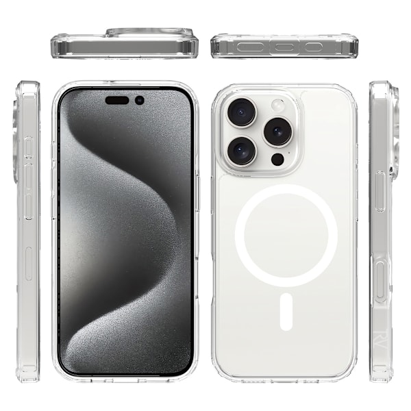 iPhone 16 Pro Mobilskal MagSafe Rvelon - Transparent