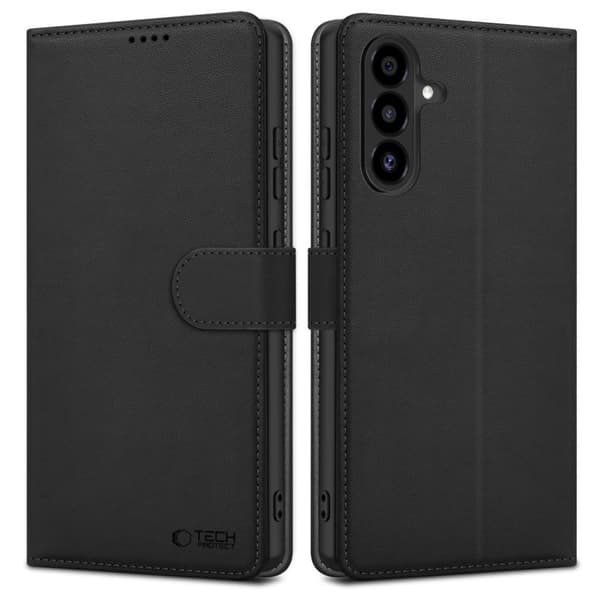Tech-Protect Wallet Cover for Samsung Galaxy A17 / A26 5G - Black