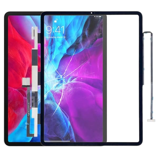 iPad Pro 12.9" 3/4 A1876/A2069 Glass Screen with Digitizer and OCA - Black