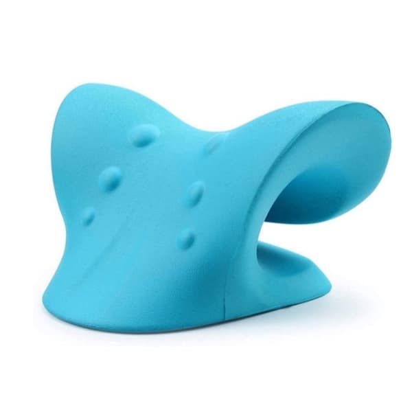 Cervical Chiropractic Traction Device neck pillow - Blue