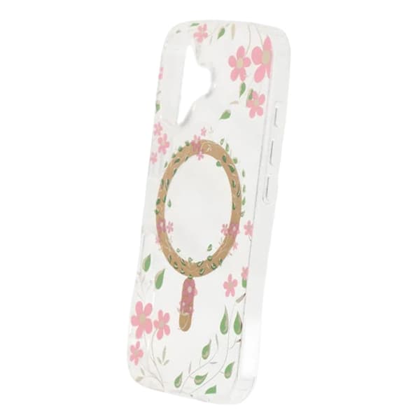 Blommigt Transparent Skal med MagSafe - iPhone 17