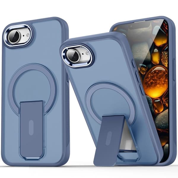 iPhone 17e/16e MagSafe Case with Stand - Blue