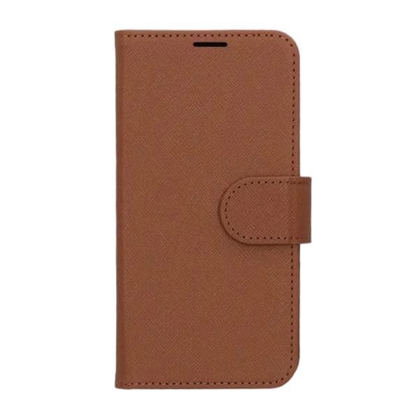 iPhone 16 Pro Max Wallet Case with Stand - Brown