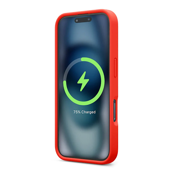 iPhone 16 Pro Mobile Case Silicone Magnet Rvelon - Red