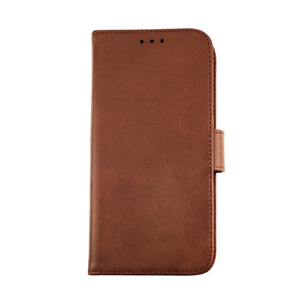 iPhone 12 Mini Plånboksfodral Läder Rvelon - Brun