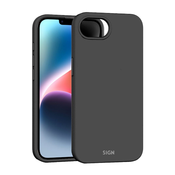 SiGN Liquid Silicone Case for iPhone 17e/16e - Black