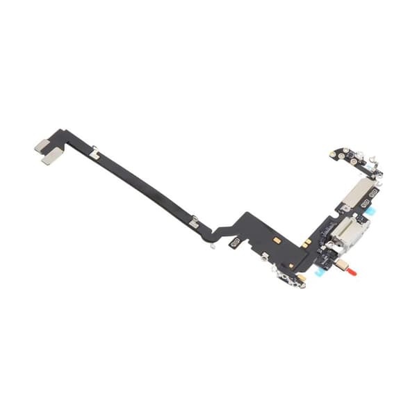 Charging Connector with Flex Cable for iPhone 17 Pro Max - Silver