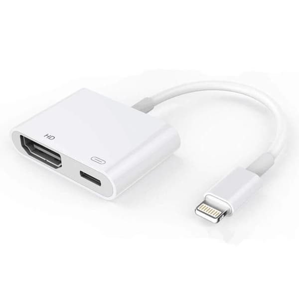 Lightning till Digital AV-adapter 1080P - Vit Svart